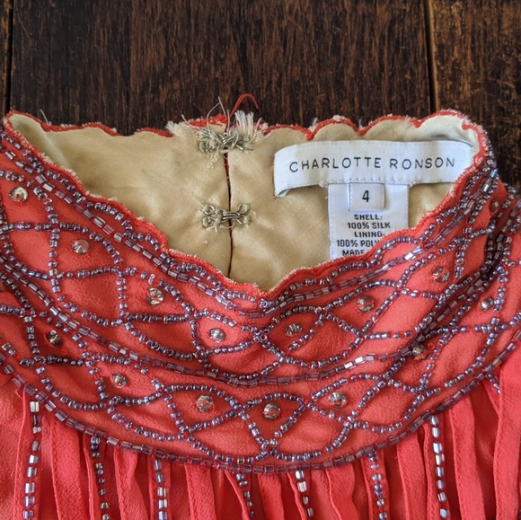 *RARE* Charlotte Ronson Spring 2012 Fringes Top - Picture 5 of 14